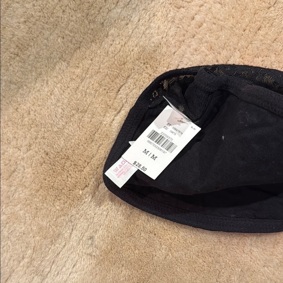 Victoria's Secret Black and Gold Glamorous Bandeau - Picture 2 of 3